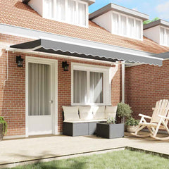vidaXL Awning Frame White 4 x 2 m Metal 3