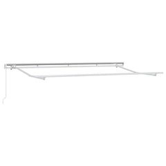vidaXL Awning Frame White 4 x 2 m Metal 2