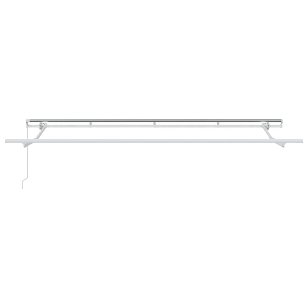 vidaXL Awning Frame White 4 x 2 m Metal 4