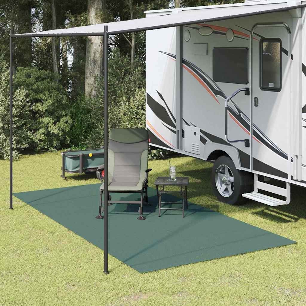 vidaXL Tent Carpet Green 400 x 350 cm Polyester 1