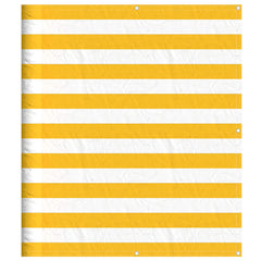 vidaXL Balcony Screen Yellow and White Stripe 120x700 cm 2