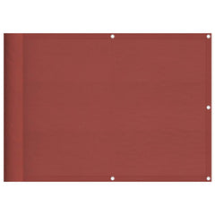 vidaXL Balcony Screen Terracotta 75x1000 cm 100% Polyester Oxford 2