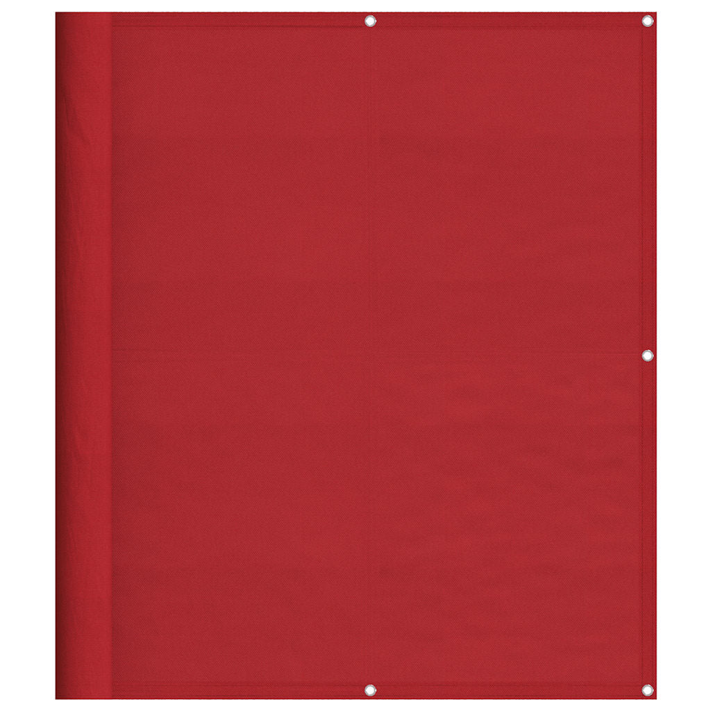 vidaXL Balcony Screen Red 120x700 cm 100% Polyester Oxford 2