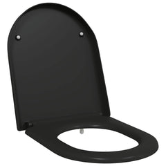 vidaXL Toilet Seat Black 49 x 36 x 4 cm Duroplast 2