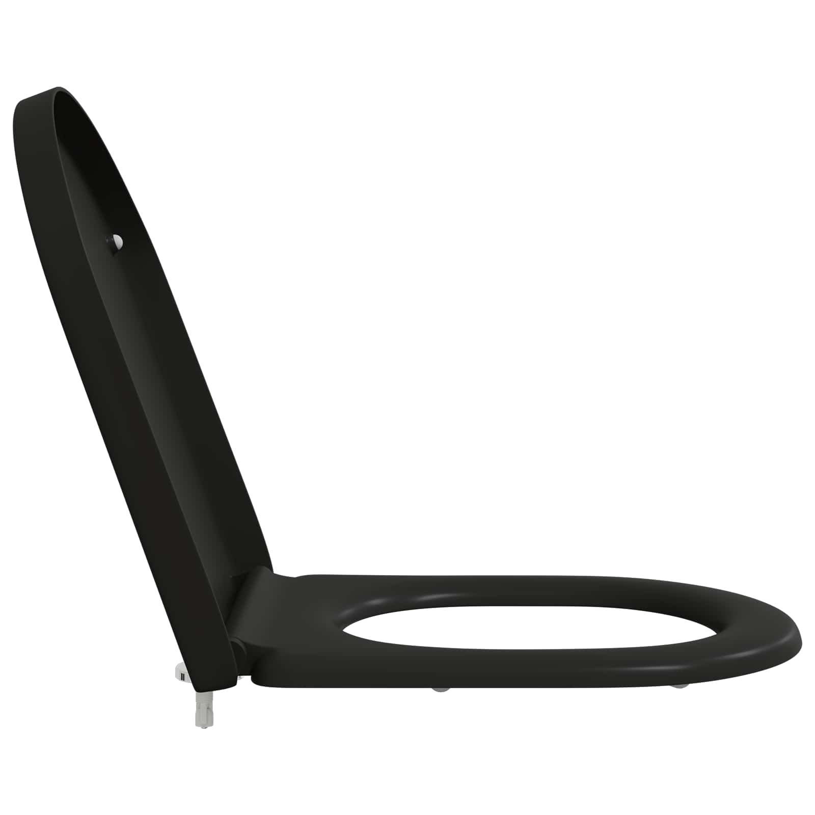 vidaXL Toilet Seat Black 49 x 36 x 4 cm Duroplast 6