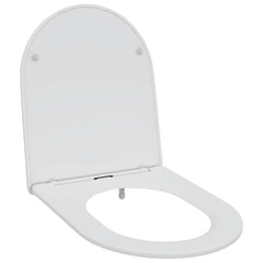 vidaXL Toilet Seat White 47 x 36 x 3.4 cm Duroplast 2