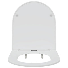 vidaXL Toilet Seat White 47 x 36 x 3.4 cm Duroplast 6