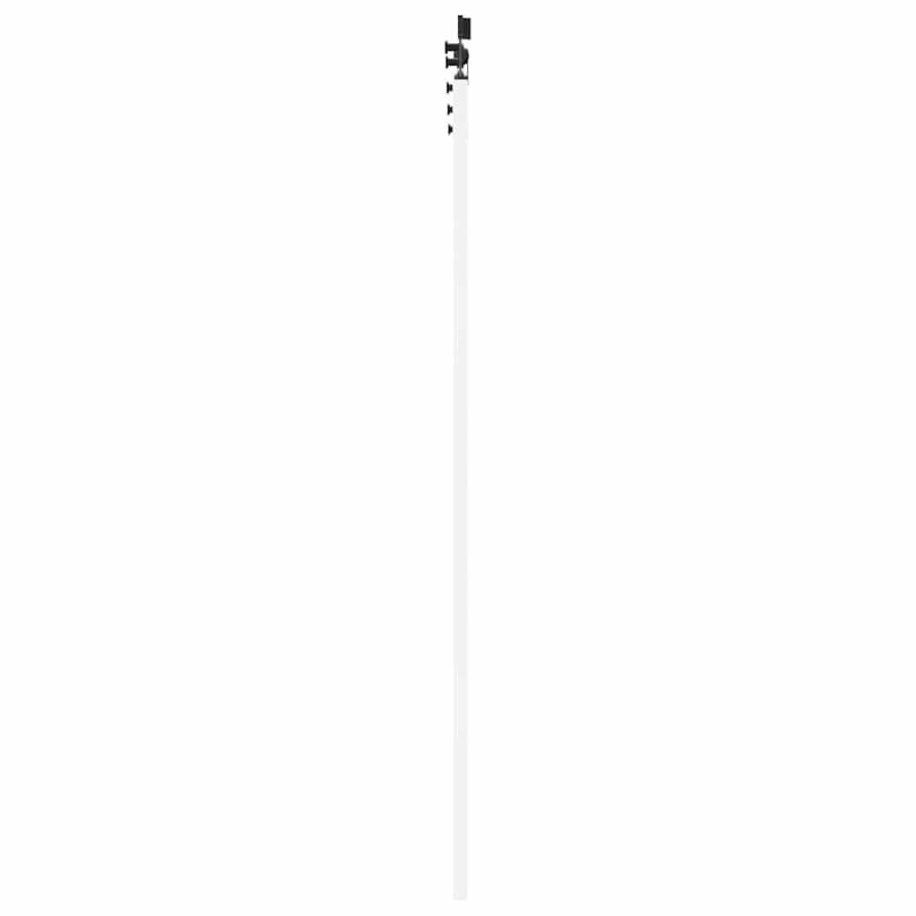 Sliding Door ORKDAL Solid Pine Wood and Glass 183 cm White and Black 93 cm 211 cm