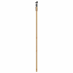 Sliding Door ORKDAL Solid Pine Wood and Glass 183 cm Natural and Black 61 cm 198.5 cm