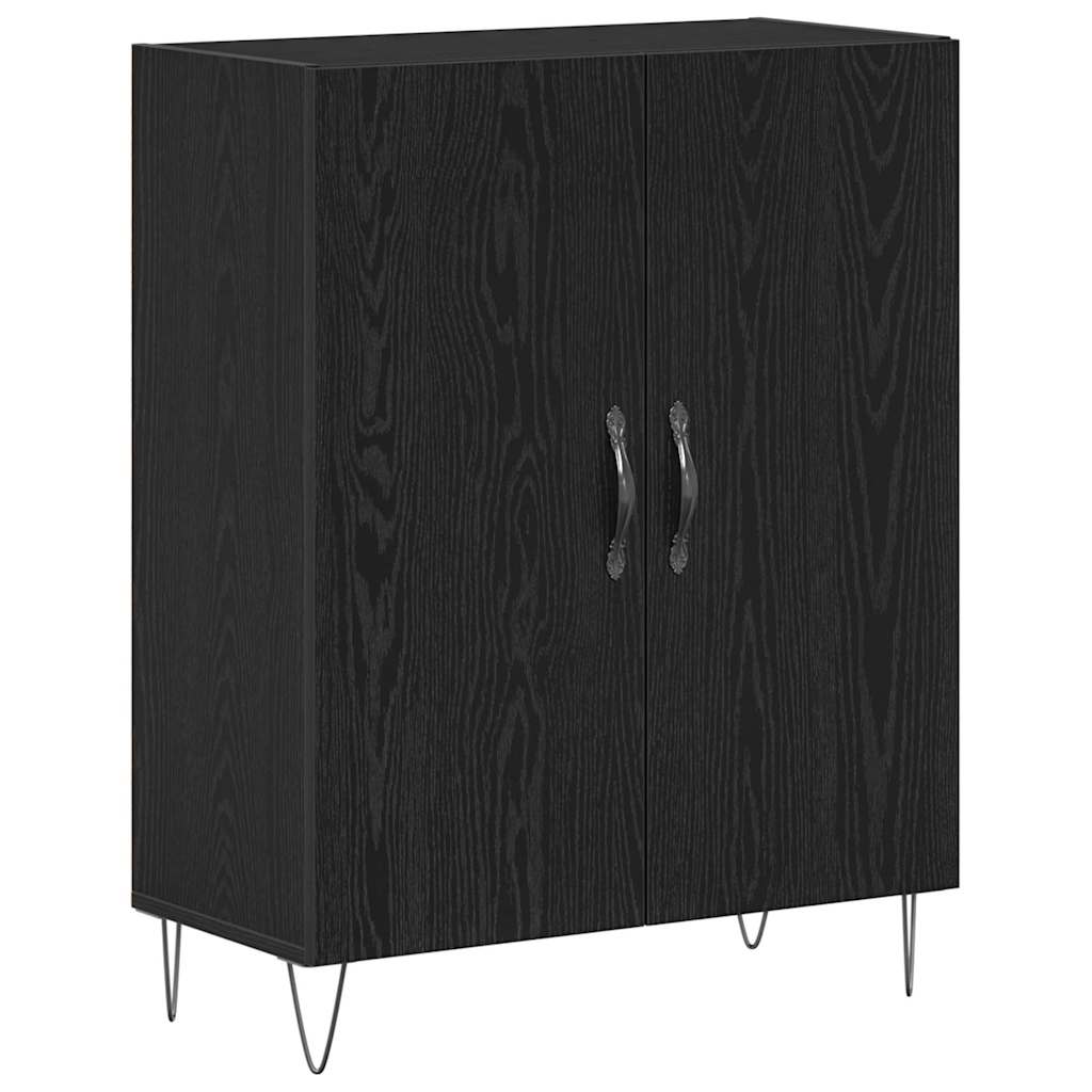 vidaXL Highboard 2 pcs Black Oak 69.5 x 34 x 180 cm 3