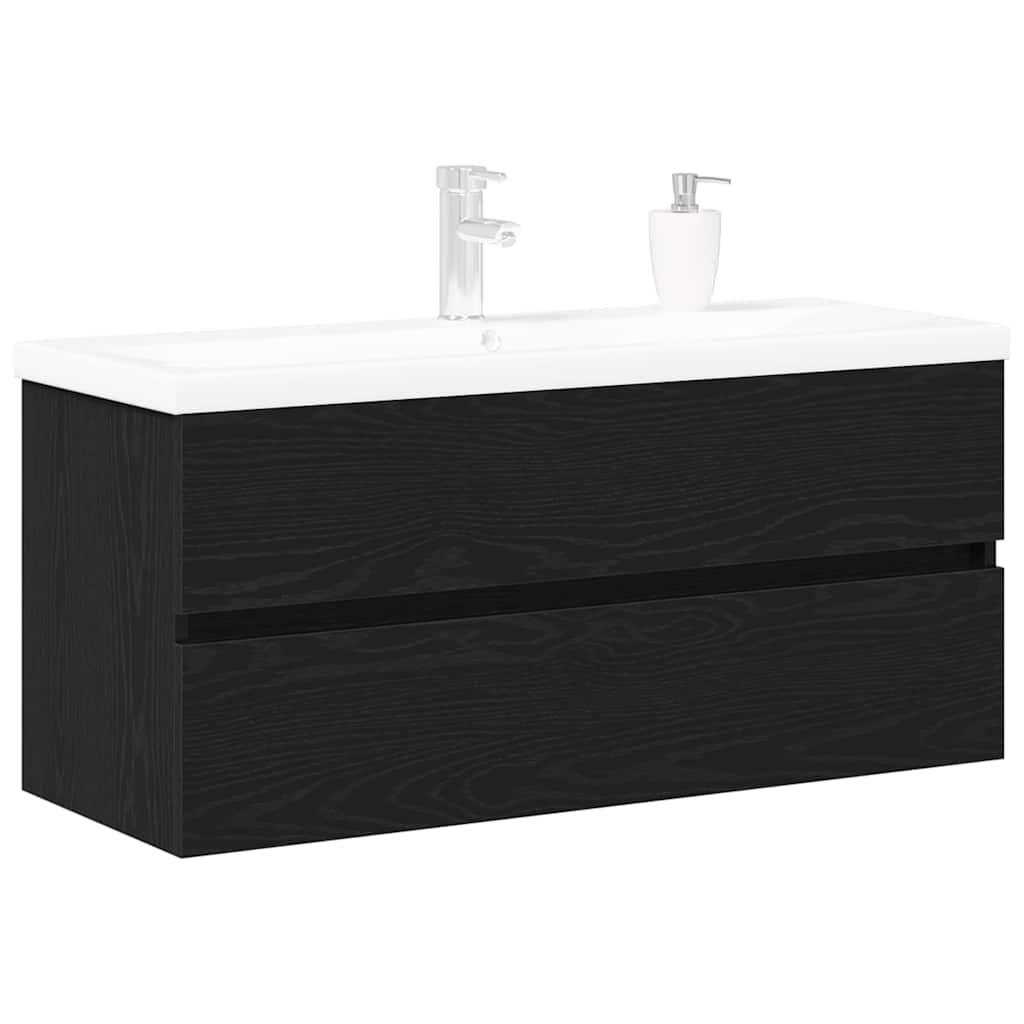 Bathroom Sink Cabinet Black Oak