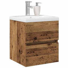 vidaXL Bathroom Sink Cabinet Black Oak 41 x 39 x 62 cm Engineered Wood 3