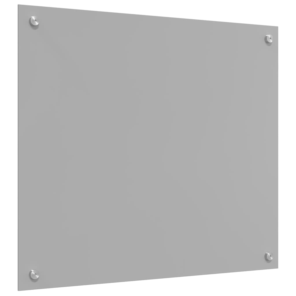 vidaXL Kitchen Backsplash Light Grey 70 x 60 cm Tempered Glass 6