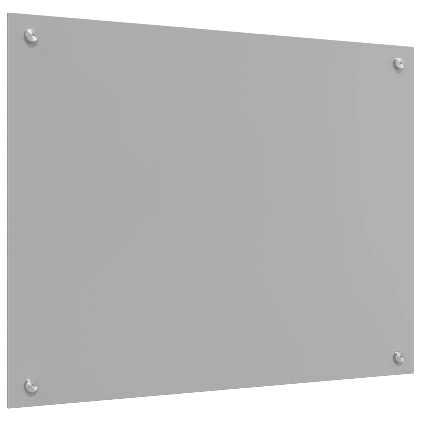 vidaXL Kitchen Backsplash Light Grey 80 x 60 cm Tempered Glass 4