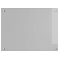 vidaXL Kitchen Backsplash Light Grey 80 x 60 cm Tempered Glass 2