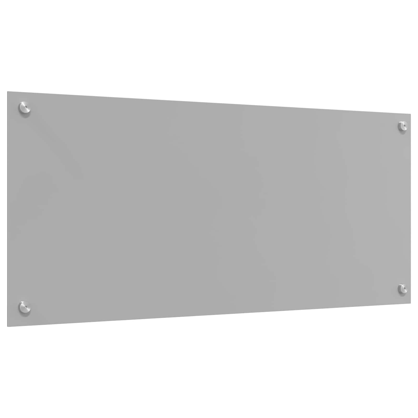 vidaXL Kitchen Backsplash Light Grey 90 x 40 cm Tempered Glass 4