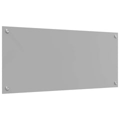 vidaXL Kitchen Backsplash Light Grey 90 x 40 cm Tempered Glass 4
