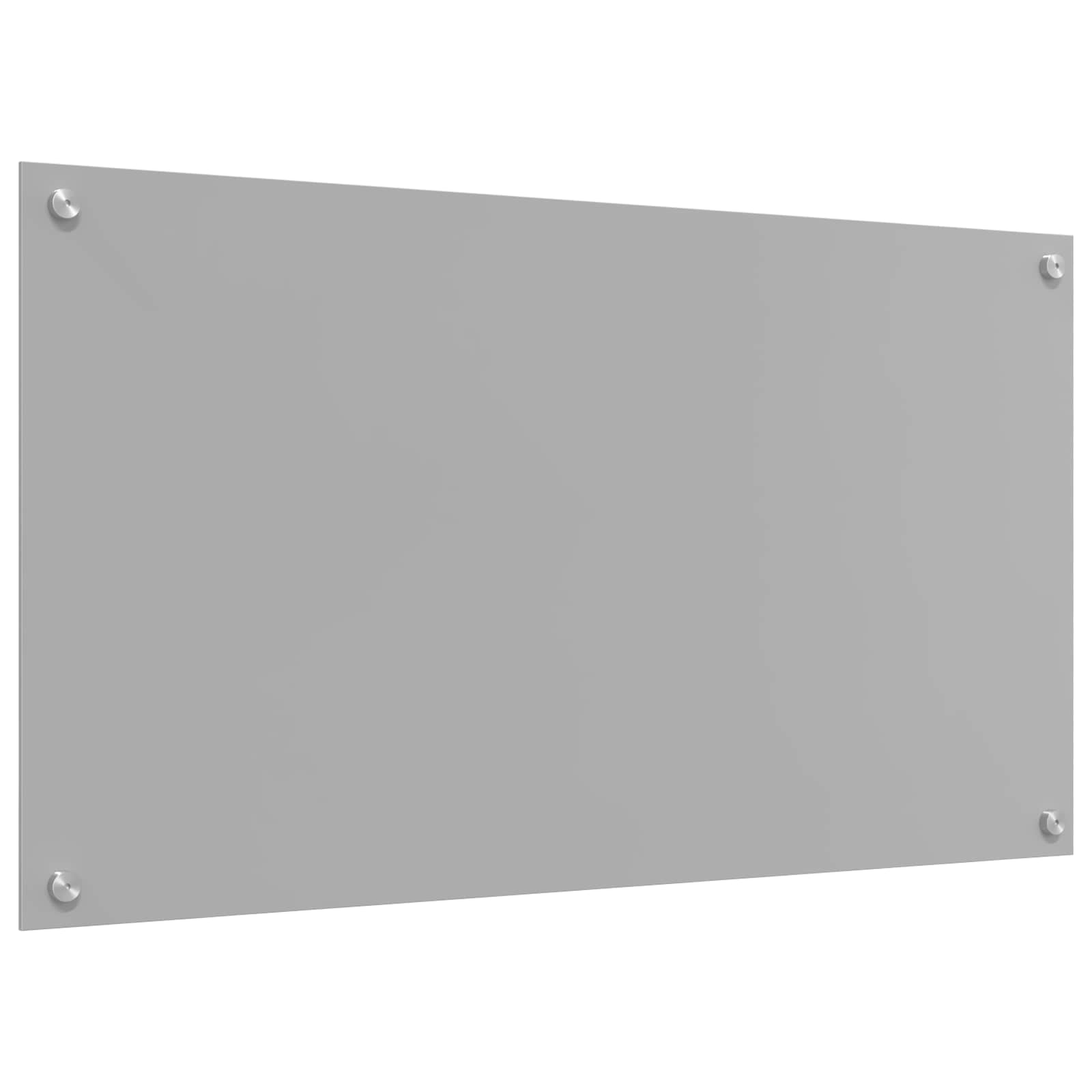 vidaXL Kitchen Backsplash Light Grey 90 x 50 cm Tempered Glass 4