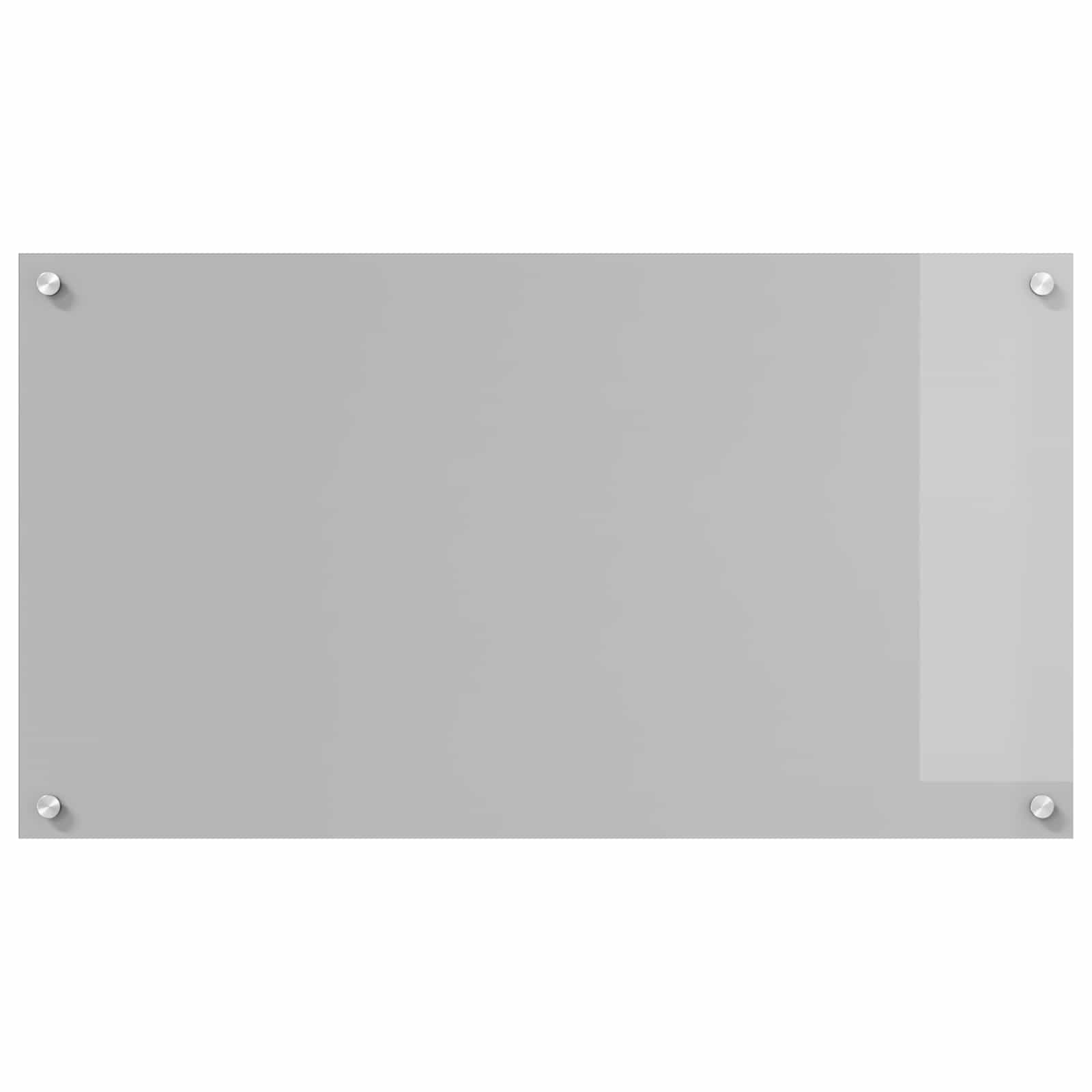 vidaXL Kitchen Backsplash Light Grey 90 x 50 cm Tempered Glass 2