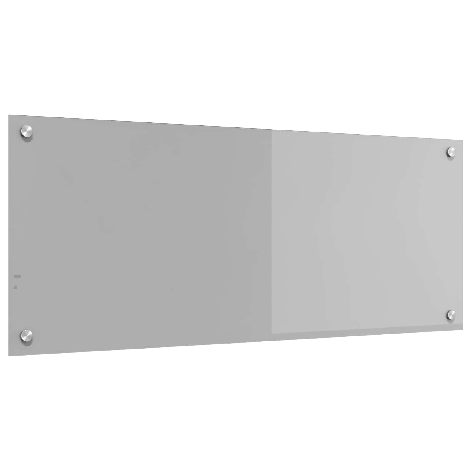 vidaXL Kitchen Backsplash Light Grey 100 x 40 cm Tempered Glass 1