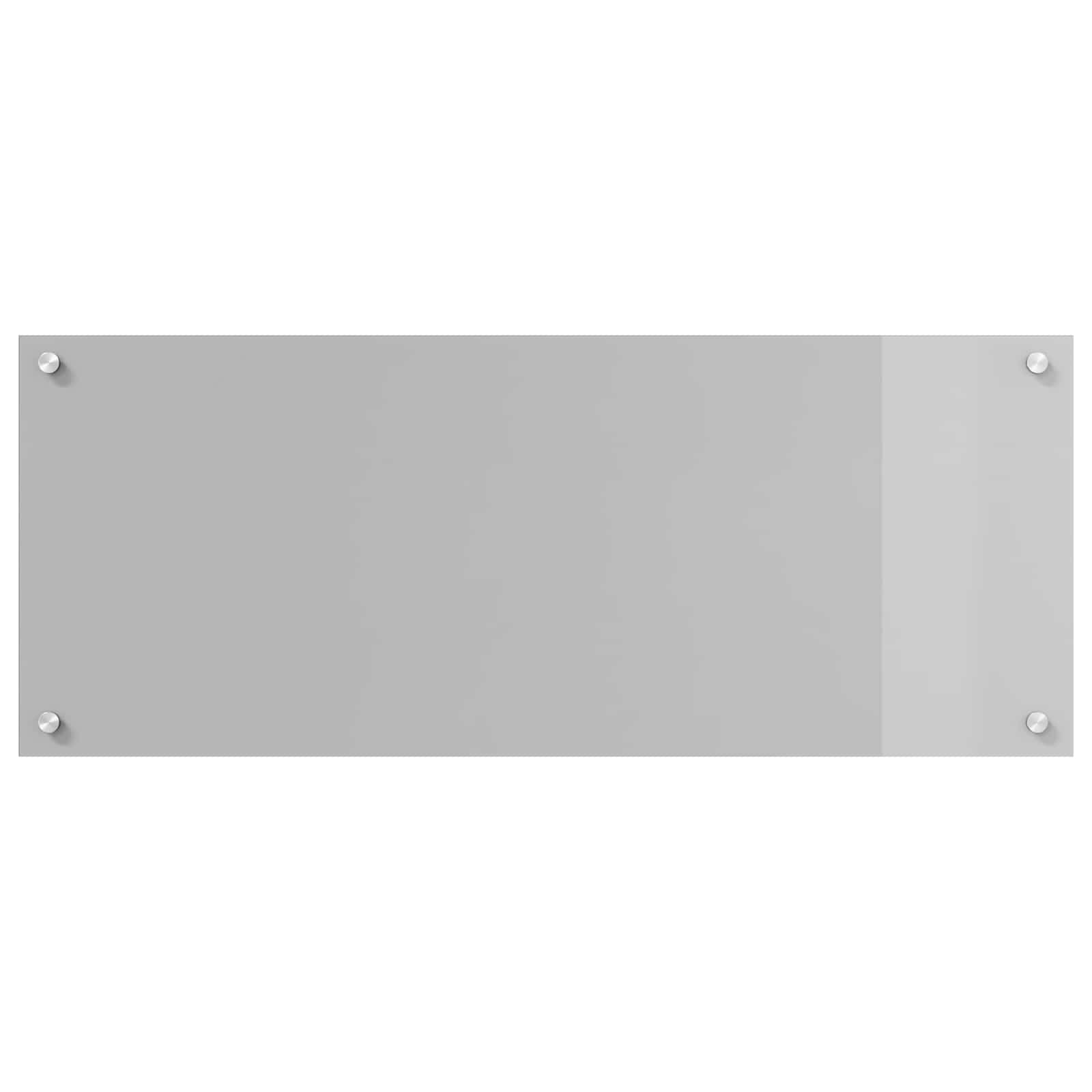 vidaXL Kitchen Backsplash Light Grey 100 x 40 cm Tempered Glass 2
