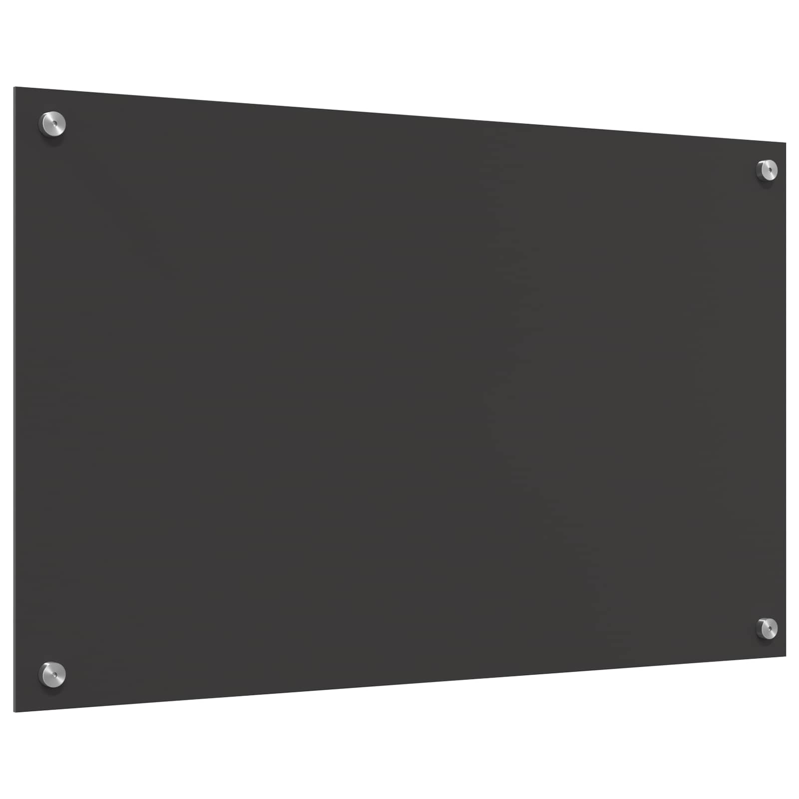 vidaXL Kitchen Backsplash Dark Grey 80 x 50 cm Tempered Glass 4