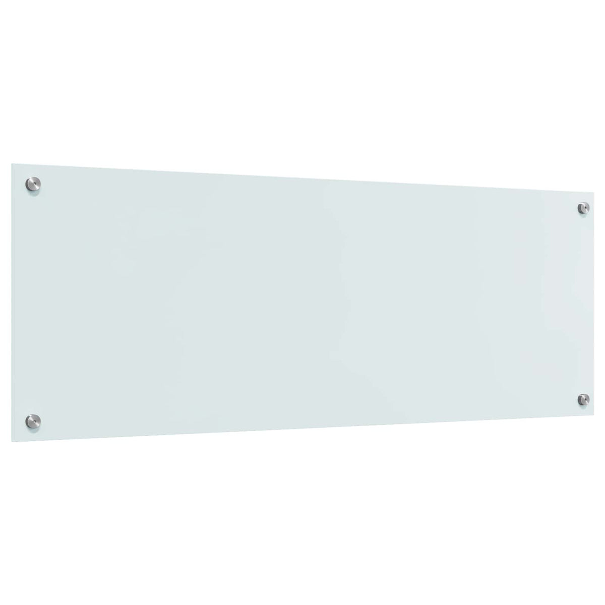Kitchen Backsplash 110 x 40 cm Tempered Glass White 110 cm