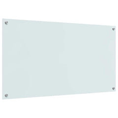 vidaXL Kitchen Backsplash White 110 x 60 cm Tempered Glass 6