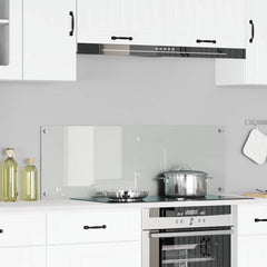 Kitchen Backsplash 70x40 cm Tempered Glass Transparent 120 cm