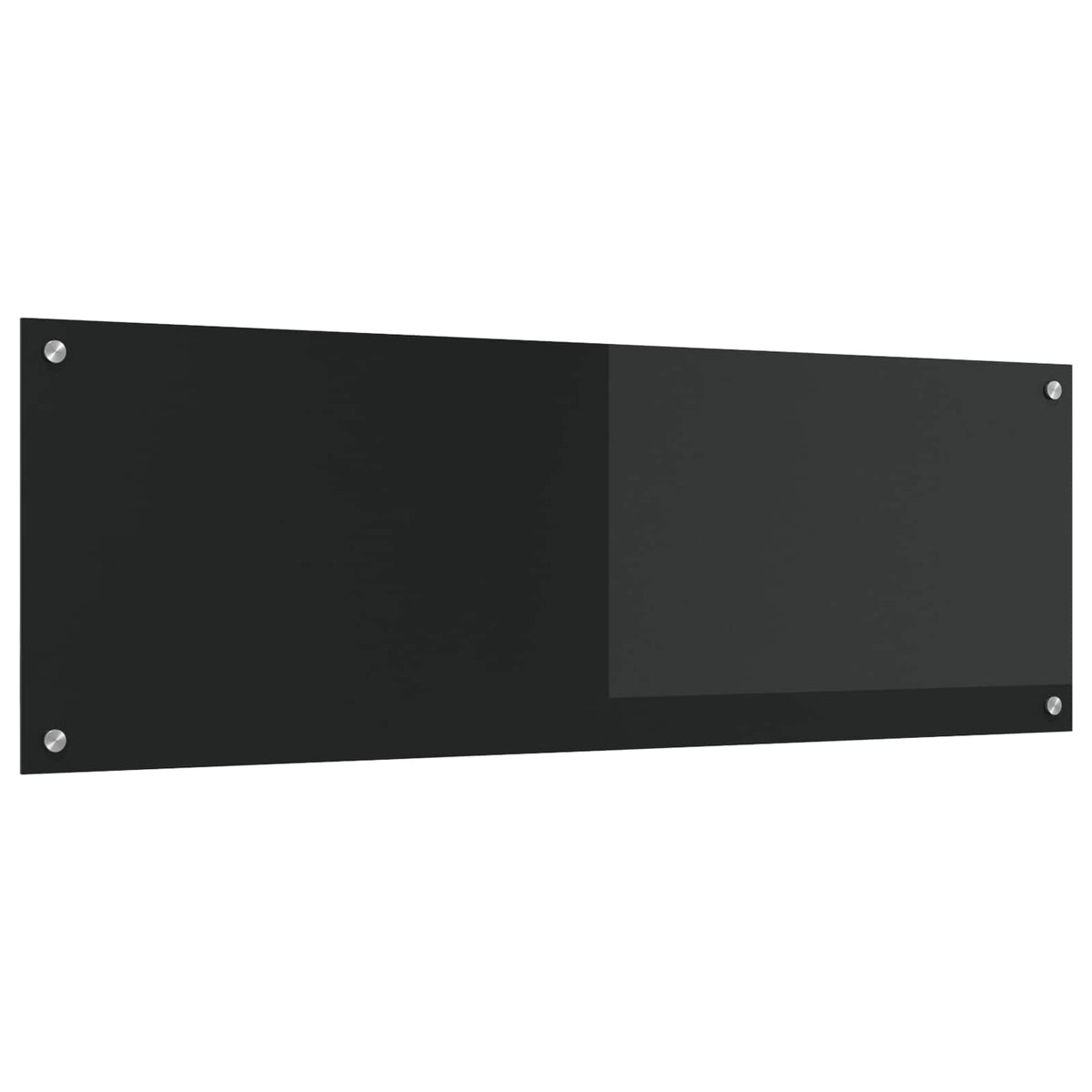 Kitchen Backsplash 70x40 cm Tempered Glass Black 120 cm
