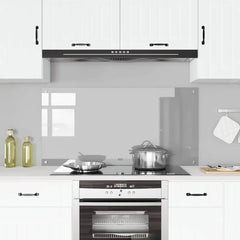 Kitchen Backsplash 70 x 60 cm Tempered Glass 1 Depth 60 cm Light grey 120 cm