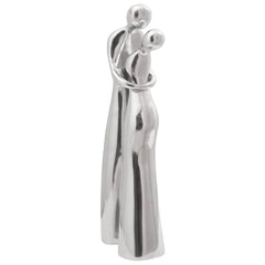 vidaXL Sculpture Silver 10 x 16 x 49 cm Aluminium 3