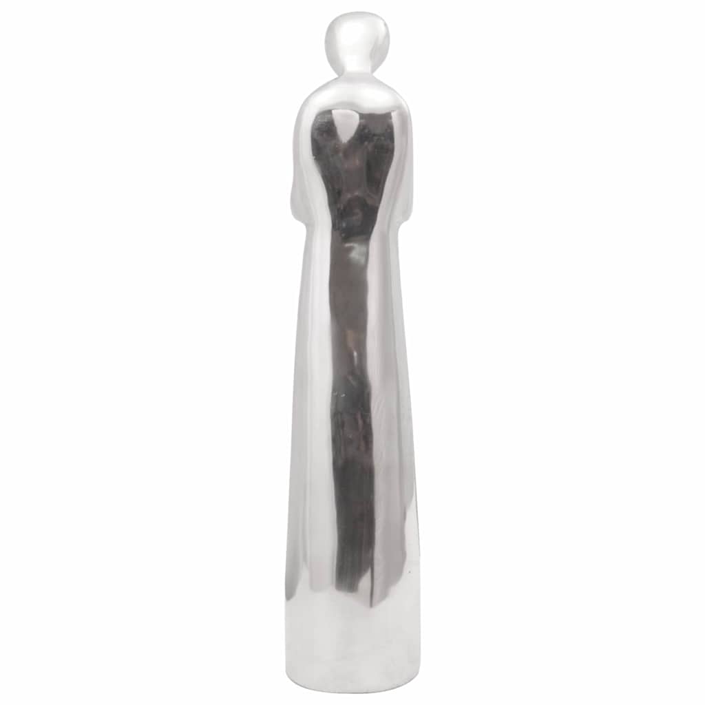 vidaXL Sculpture Silver 10 x 16 x 49 cm Aluminium 4