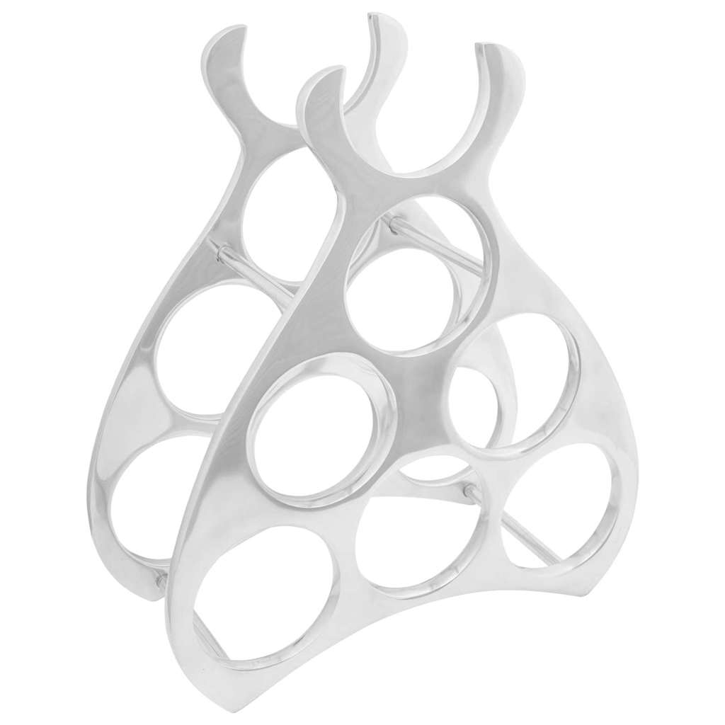vidaXL Wine Rack Aluminium Silver 1
