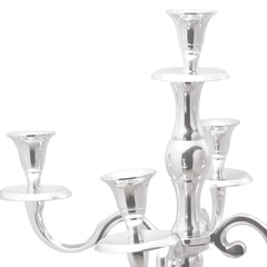 vidaXL Candle Holder Silver 32 x 32 x 79.5 cm Aluminium 3