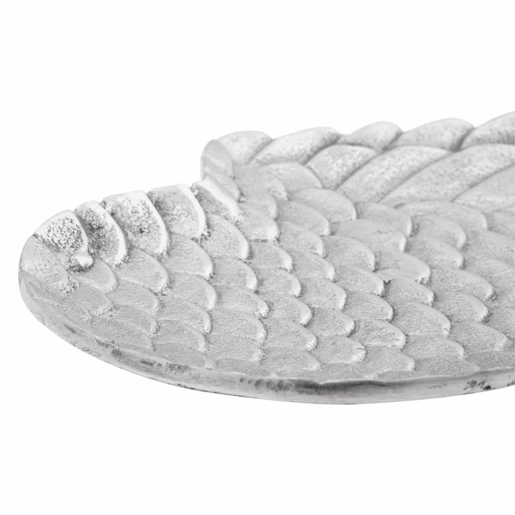 vidaXL Fruit Basket 2 pcs Silver 40 x 18 x 2.5 cm Aluminium 6