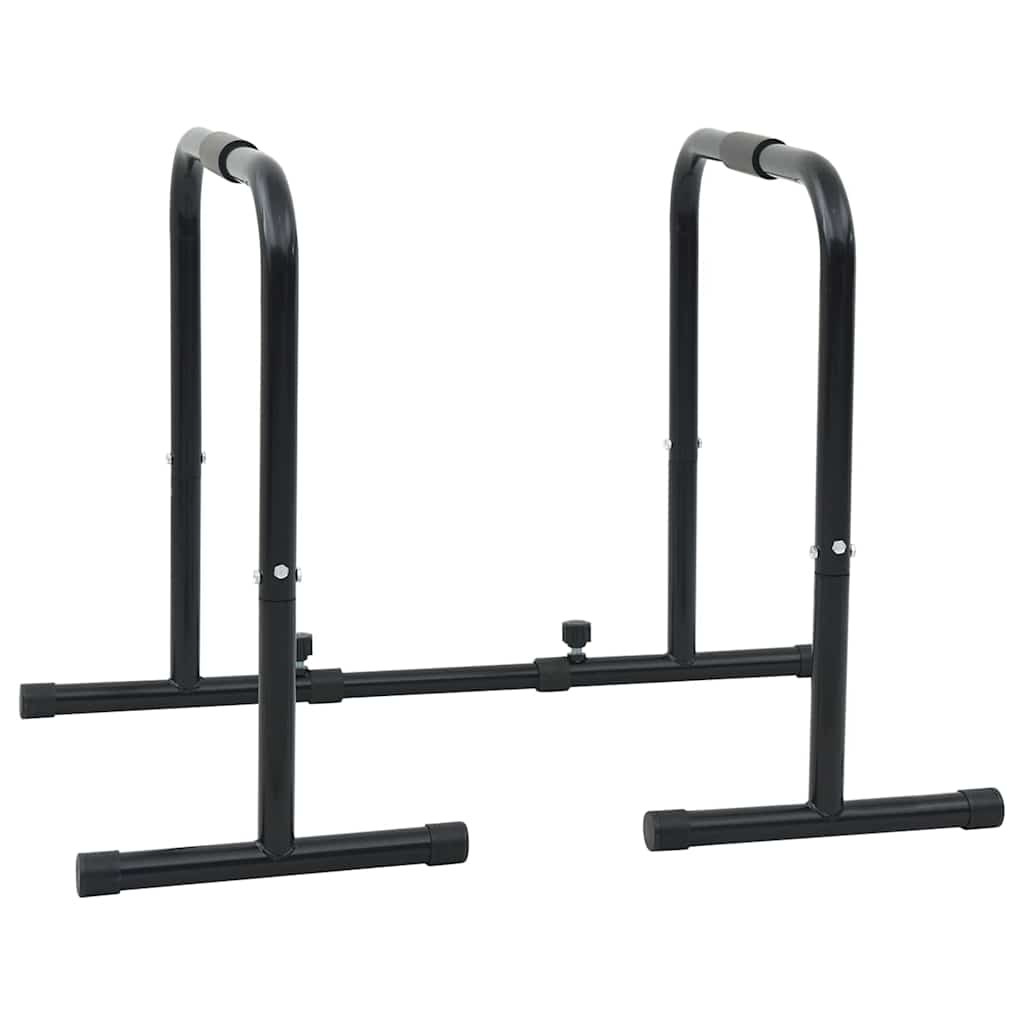 vidaXL Dip Bar Manual Black 116 x 66 x 74.5 cm Powder-Coated Steel 1