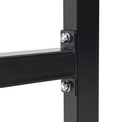 vidaXL Dip Station Black 103.5 x 66.5 x 121.5 cm Powder-Coated Steel 6