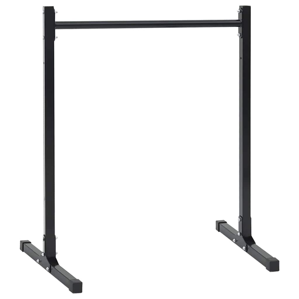 vidaXL Dip Station 2 pcs Black 55 x 90 x 104.5 cm Powder-Coated Steel 2