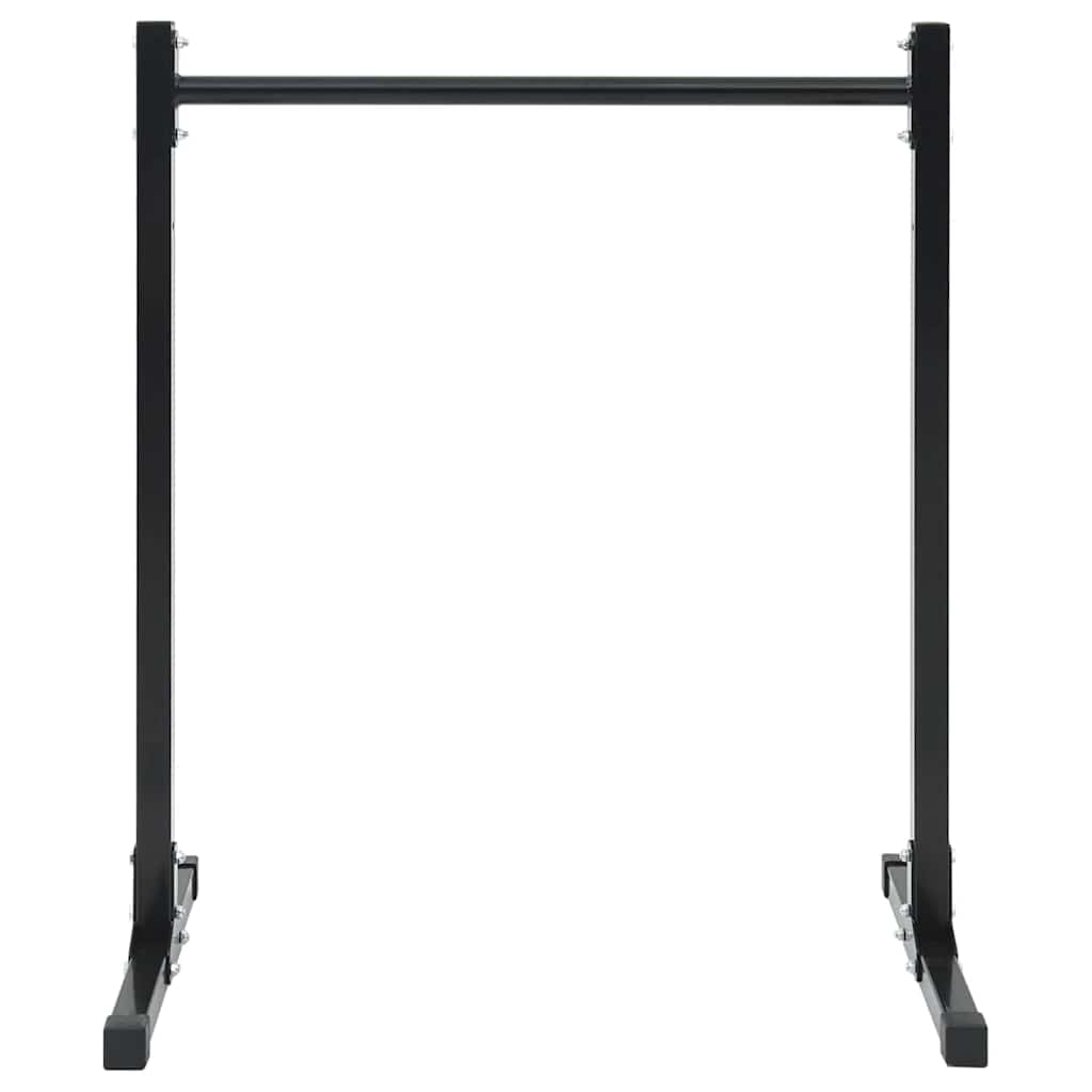 vidaXL Dip Station 2 pcs Black 55 x 90 x 104.5 cm Powder-Coated Steel 3
