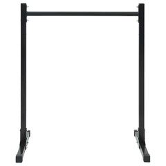 vidaXL Dip Station 2 pcs Black 55 x 90 x 104.5 cm Powder-Coated Steel 3