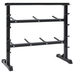 vidaXL Dumbbell Rack Black 99 x 45 x 95.5 cm Powder-Coated Steel 2