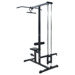 vidaXL Lat Pulldown Machine Manual Black 110 x 70 x 187 cm 2