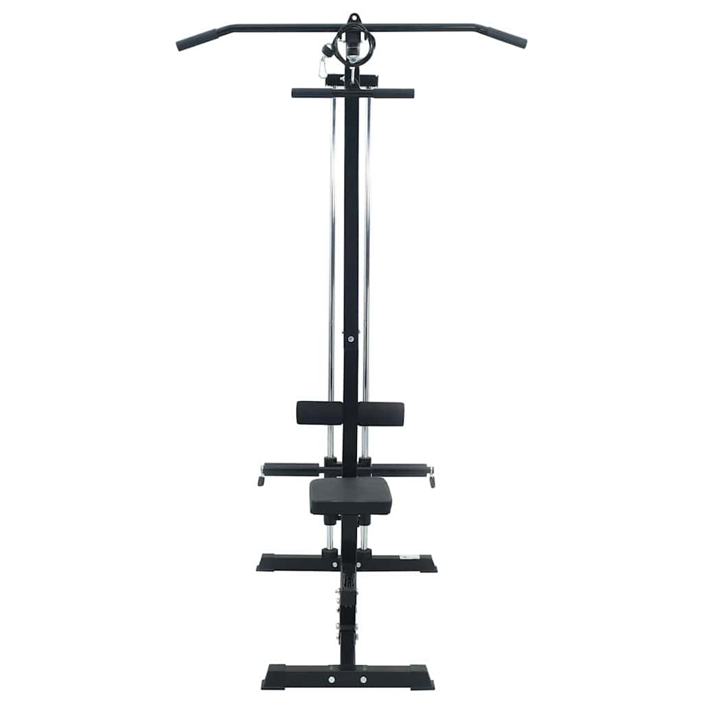 vidaXL Lat Pulldown Machine Manual Black 110 x 70 x 187 cm 3