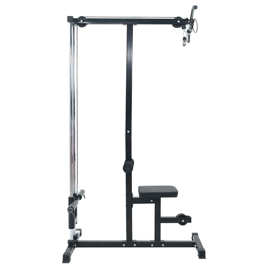 vidaXL Lat Pulldown Machine Manual Black 110 x 70 x 187 cm 4