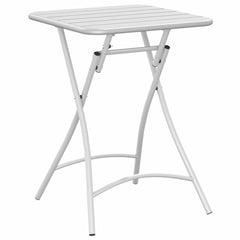 Bistro Table 55 x 55 x 72.5 cm Powder-coated Steel White