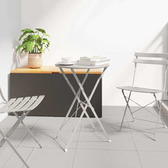 vidaXL Bistro Table Ø 50 x 71 cm Powder-coated Steel