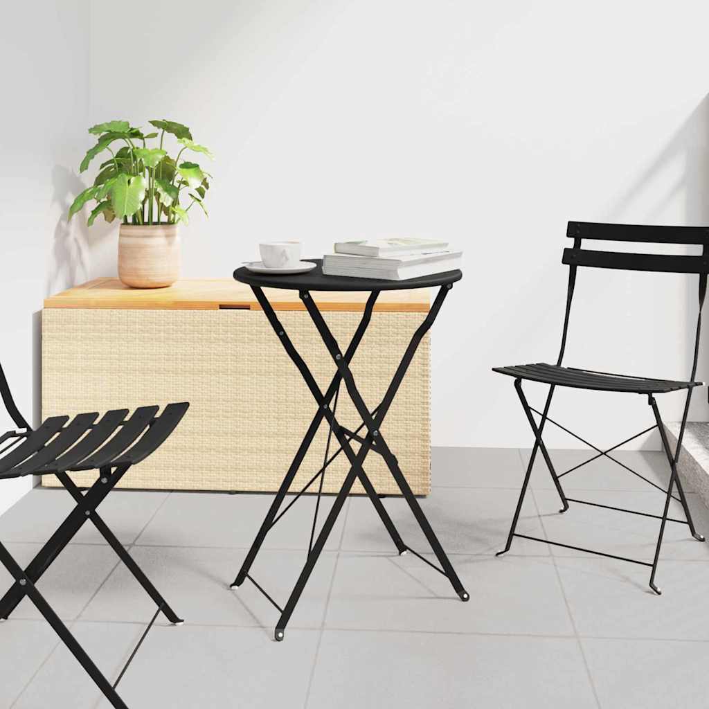 vidaXL Bistro Table Anthracite Ø 50 x 71 cm Powder-coated Steel 1