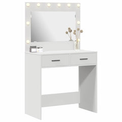 vidaXL Dressing Table White 78.5 x 41 x 135 cm Engineered Wood 3