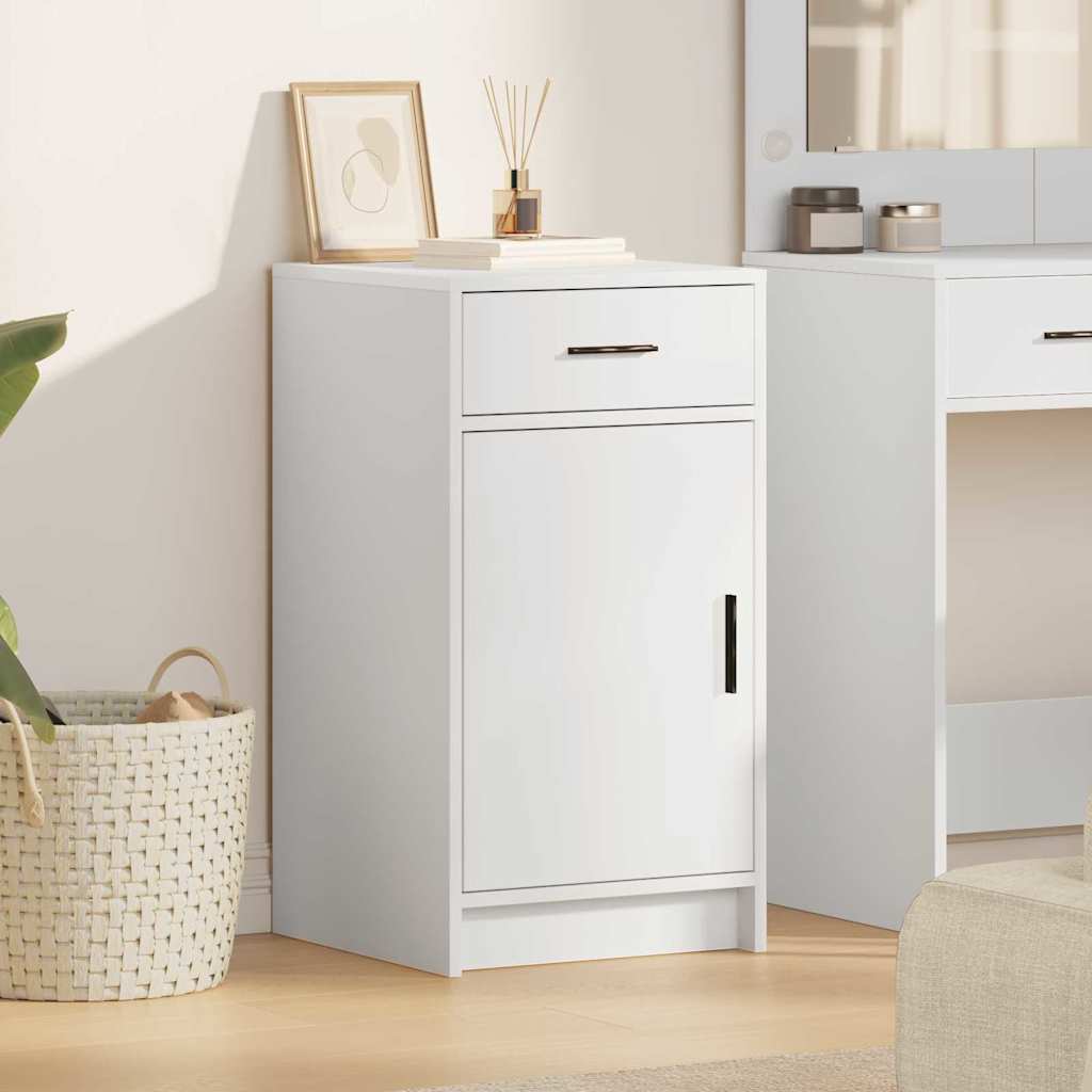 vidaXL Sideboard White 40 x 40.5 x 75 cm Engineered Wood 1